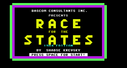 Race for s cmm Title Screen